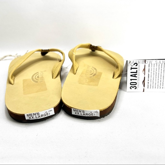 NWT RARE Rainbow Premium Leather Flip Flops - Picture 9 of 11